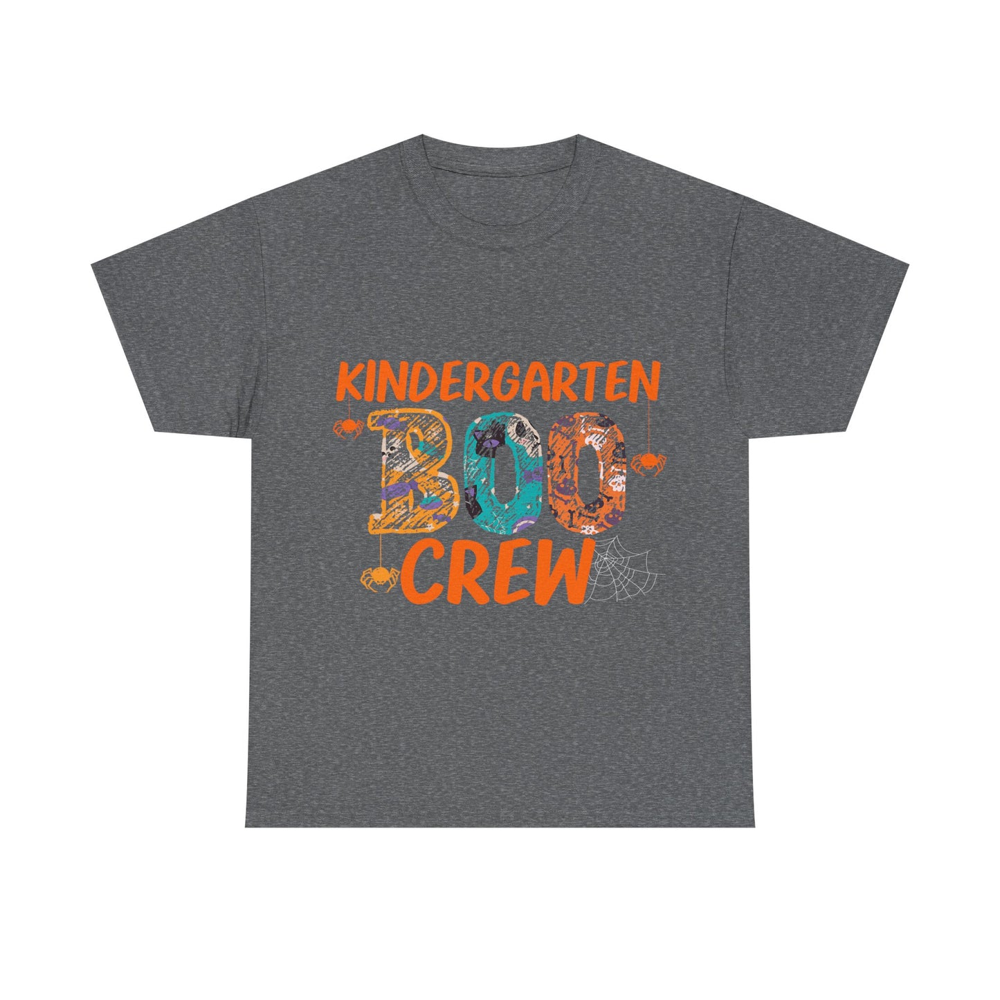 Kindergarten Boo Crew Tee, Unisex Cotton T-Shirt for Teachers, Class Parties, Halloween Costume, Fun School Spirit Wear, Gift for Kids