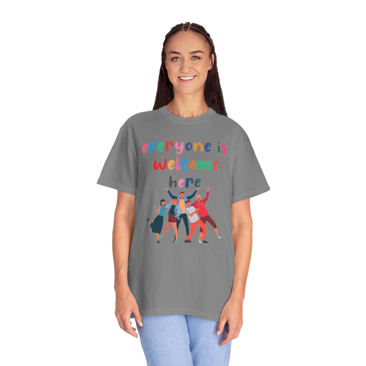 Inclusive Welcoming T-Shirt, Unisex Graphic Tee, Rainbow Pride Shirt, LGBTQ+ Apparel, Equality Fashion, Casual Summer Top