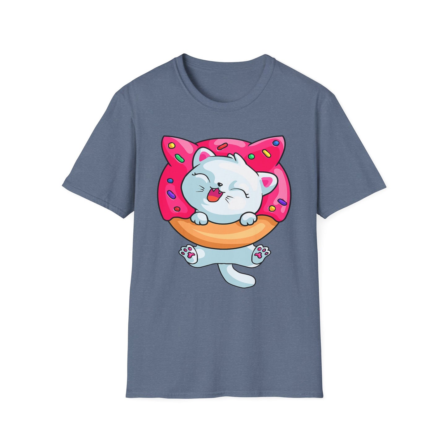Cute Cat with Donut Unisex T-Shirt, Adorable Pet Lover Gift, Fun Summer Wear, Trendy Graphic Tee, Perfect for Birthdays, Casual Days, [...]