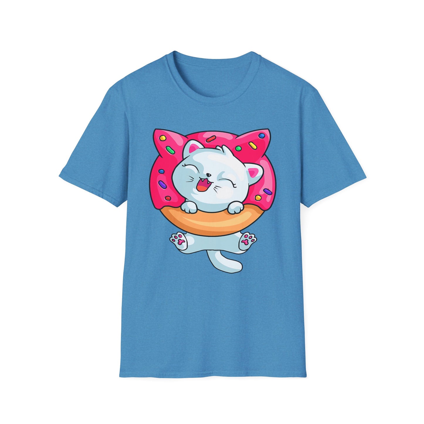 Cute Cat with Donut Unisex T-Shirt, Adorable Pet Lover Gift, Fun Summer Wear, Trendy Graphic Tee, Perfect for Birthdays, Casual Days, [...]
