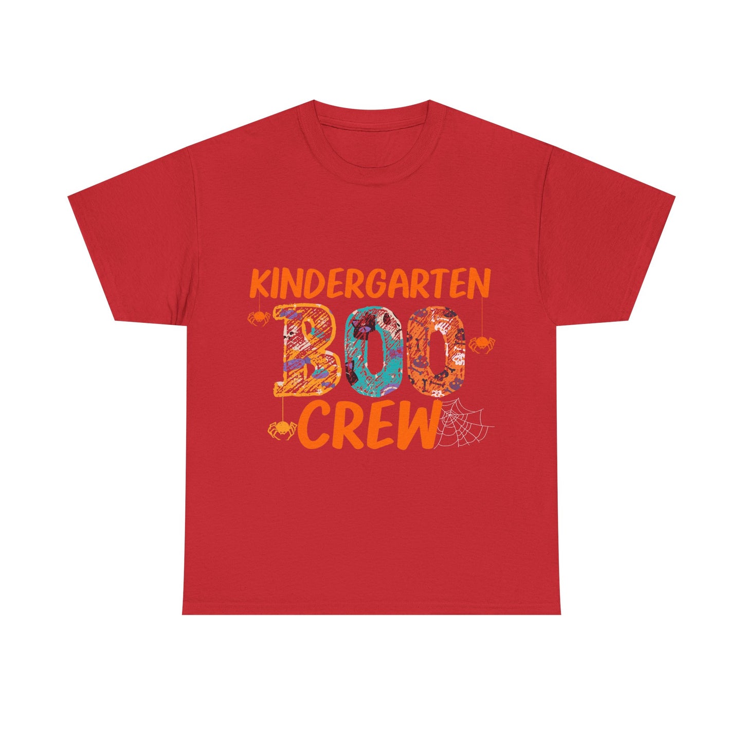 Kindergarten Boo Crew Tee, Unisex Cotton T-Shirt for Teachers, Class Parties, Halloween Costume, Fun School Spirit Wear, Gift for Kids