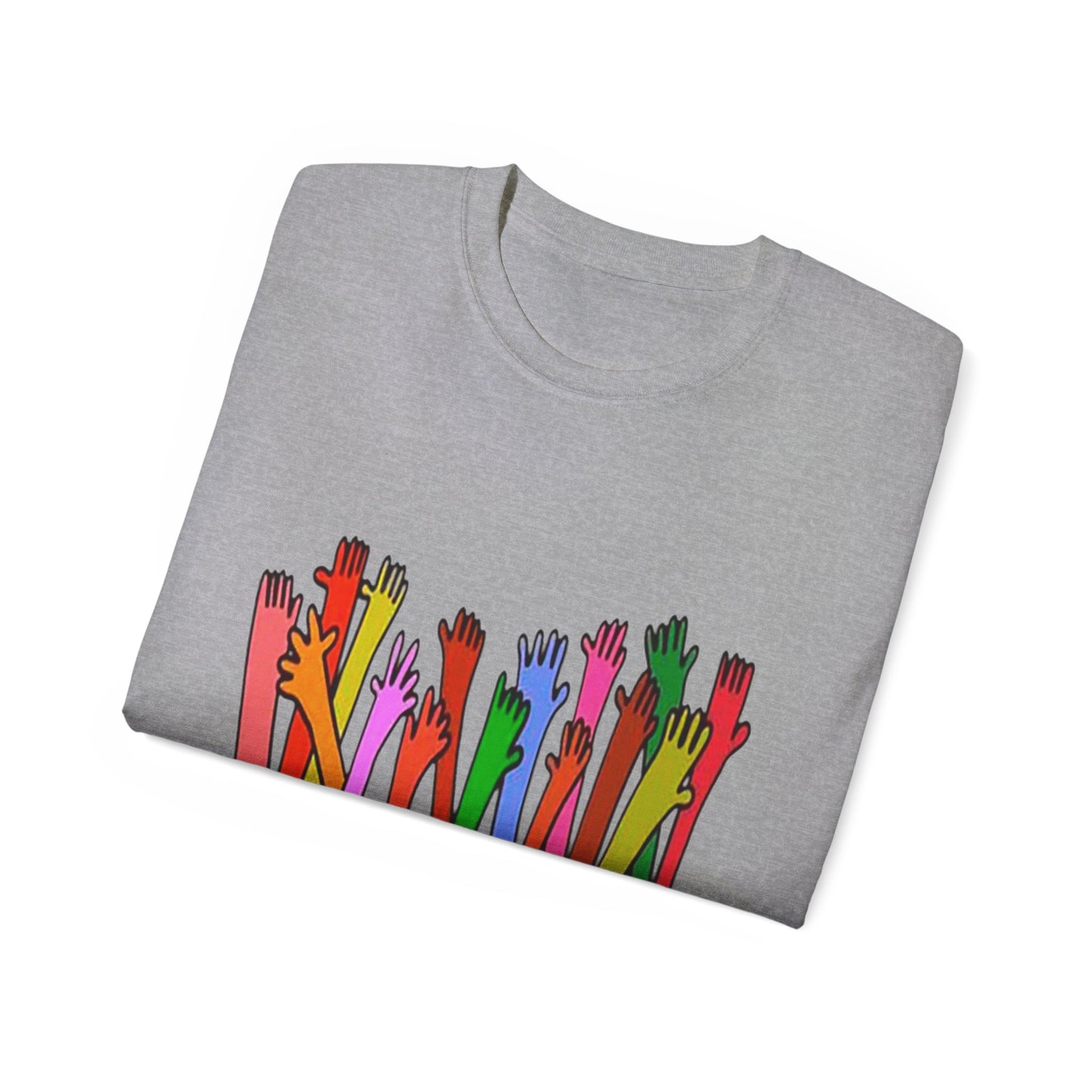 Inclusive Vibes Tee, Everyone is Welcome Here T-Shirt, Unity Tee, Proud Ally Shirt, Colorful Art Tee, Comfortable Cotton T-Shirt