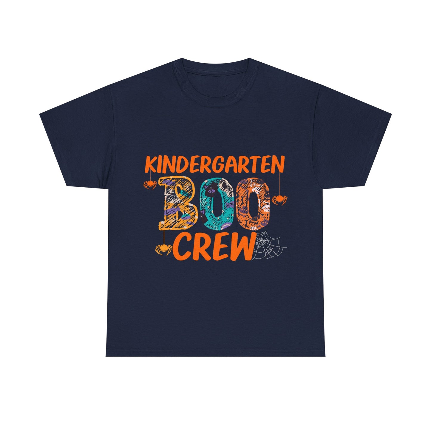 Kindergarten Boo Crew Tee, Unisex Cotton T-Shirt for Teachers, Class Parties, Halloween Costume, Fun School Spirit Wear, Gift for Kids