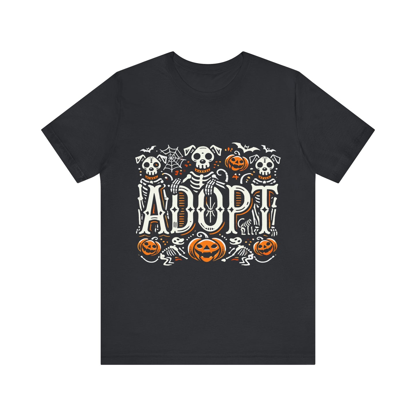 Pumpkin-Themed Adoption Awareness Tee, Perfect for Halloween, Dog Lovers, Pet Advocates, Animal Rescue Fundraisers, Fall Celebrations