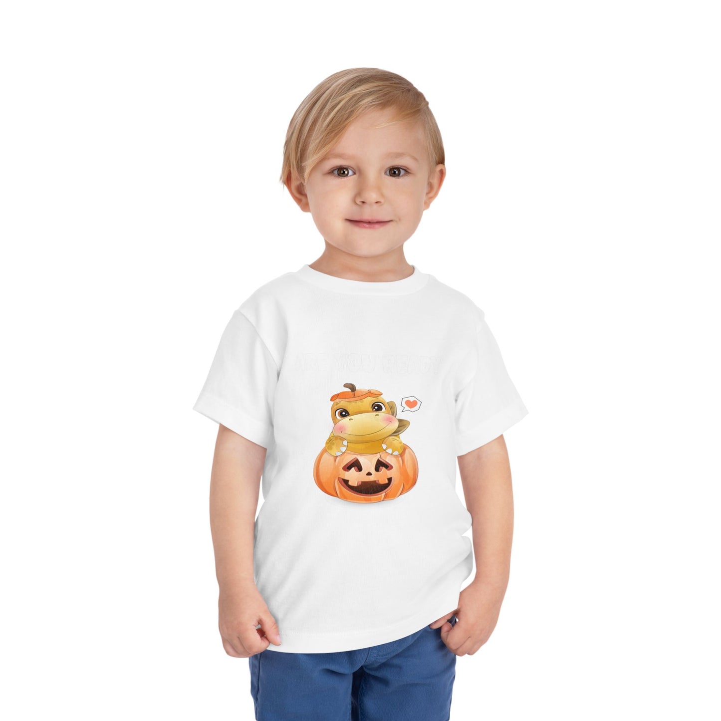 Adorable Pumpkin Frog Toddler Tee - Cute T-Shirt for Halloween, Fall Celebrations, Kids' Parties, Seasonal Dress-Up