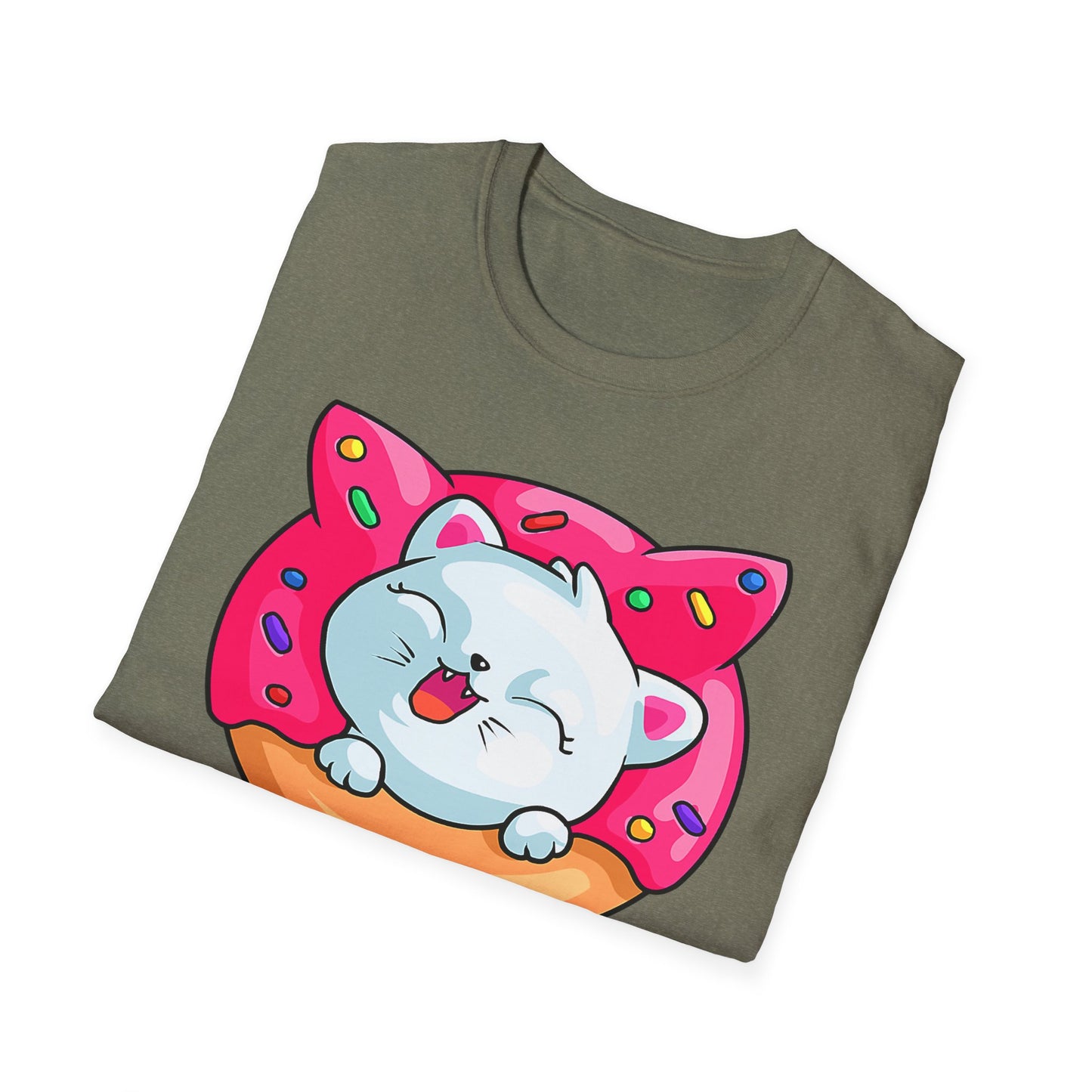 Cute Cat with Donut Unisex T-Shirt, Adorable Pet Lover Gift, Fun Summer Wear, Trendy Graphic Tee, Perfect for Birthdays, Casual Days, [...]