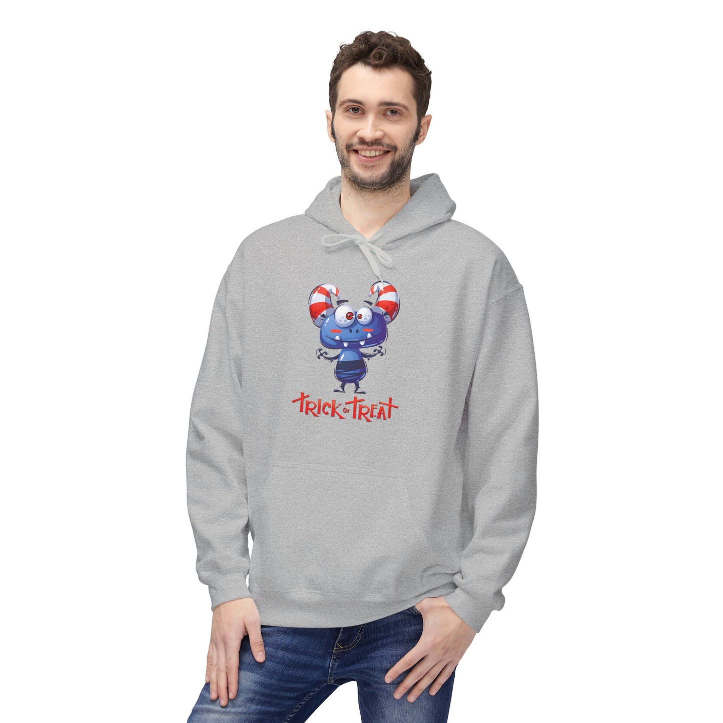 Halloween Trick or Treat Fleece Hoodie, Cozy Fall Sweatshirt, Perfect for Kids & Adults, Seasonal Wear, Halloween Costume Addition, [...]
