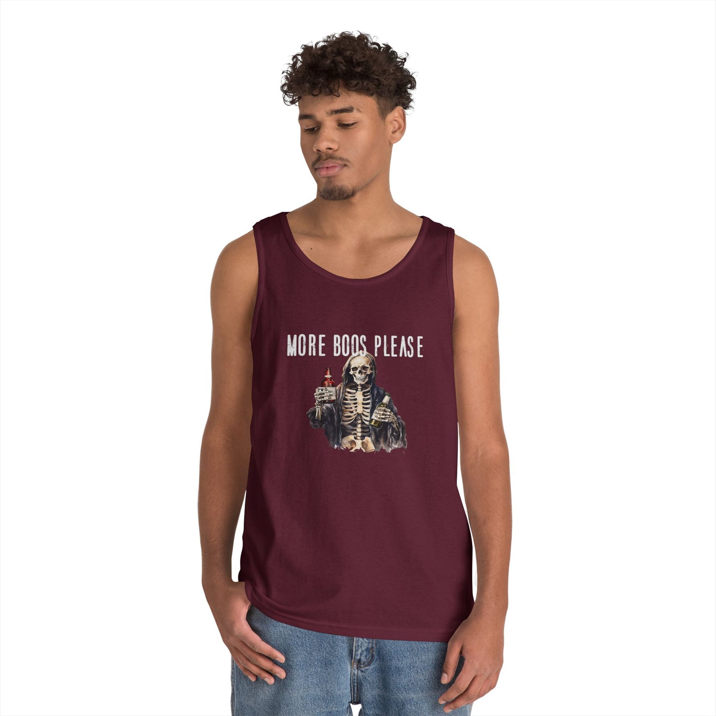 Unisex Skeleton Tank Top - Perfect for Halloween Parties, Casual Wear, Summer Outfits, Gifts for Friends, Festival Fashion