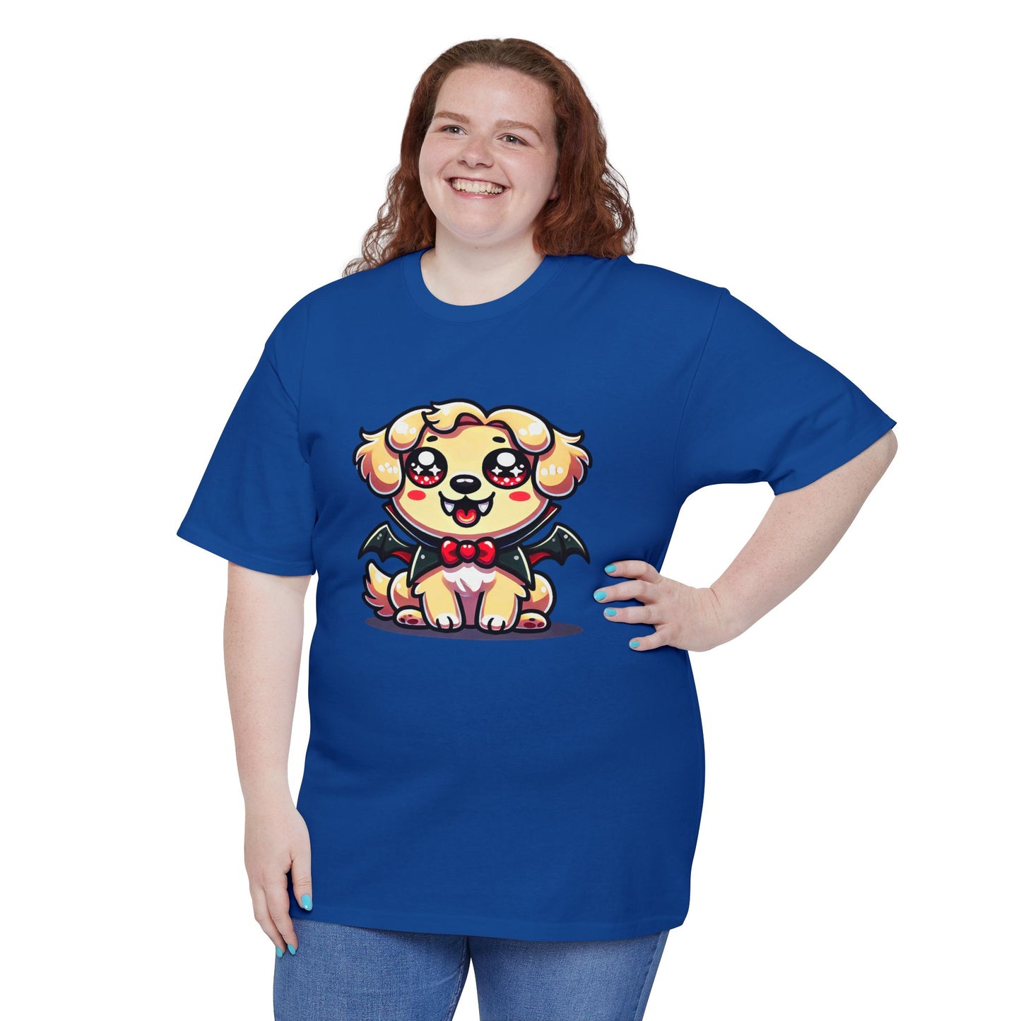 Cute Halloween Puppy Design T-Shirt, Perfect for Pet Lovers, Halloween Parties, Gift for Dog Lovers, Casual Wear, Unisex Style
