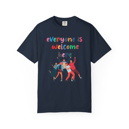 Inclusive Welcoming T-Shirt, Unisex Graphic Tee, Rainbow Pride Shirt, LGBTQ+ Apparel, Equality Fashion, Casual Summer Top