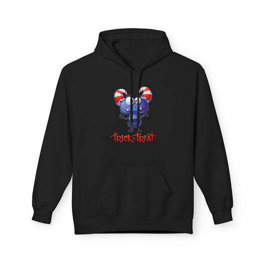 Halloween Trick or Treat Fleece Hoodie, Cozy Fall Sweatshirt, Perfect for Kids & Adults, Seasonal Wear, Halloween Costume Addition, [...]