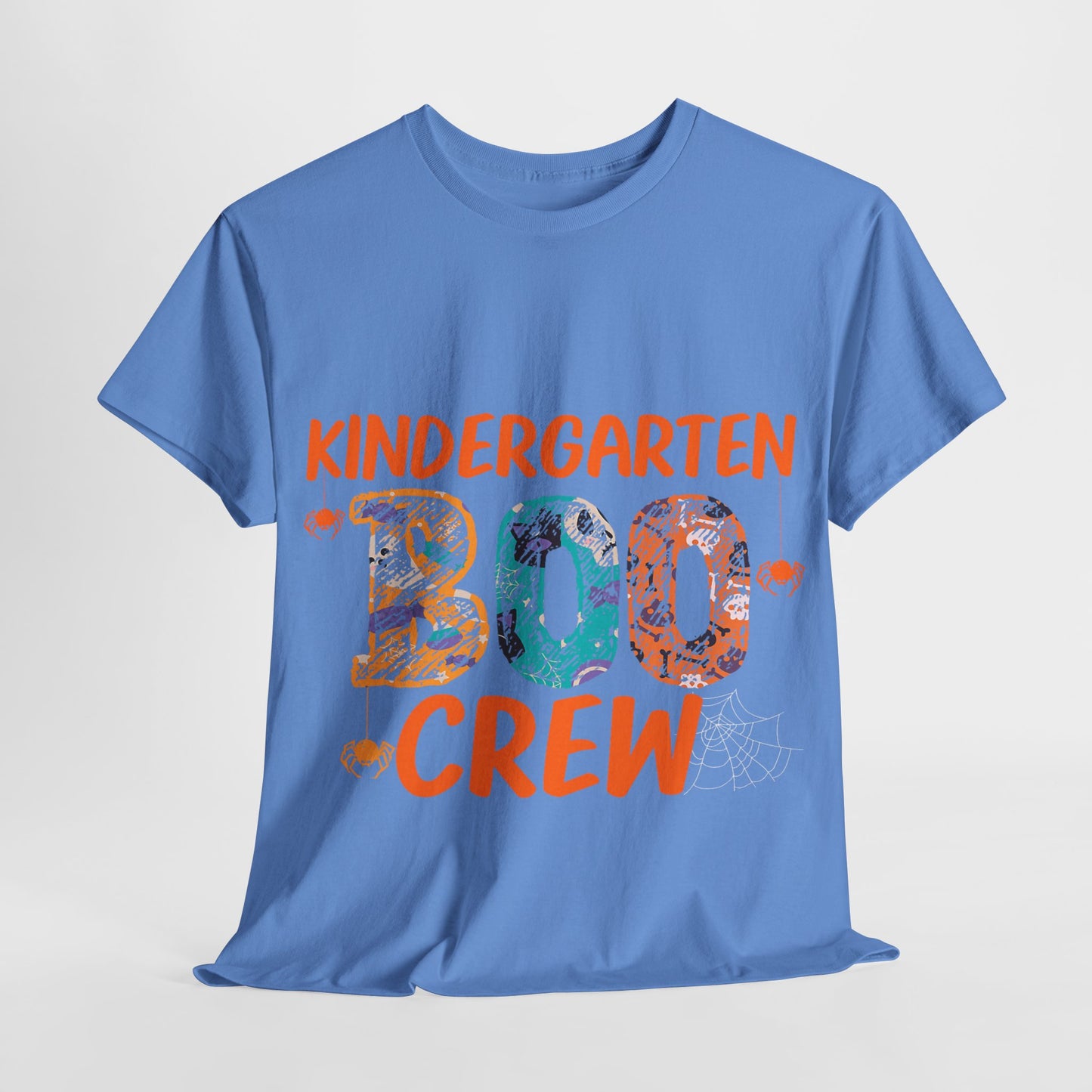 Kindergarten Boo Crew Tee, Unisex Cotton T-Shirt for Teachers, Class Parties, Halloween Costume, Fun School Spirit Wear, Gift for Kids