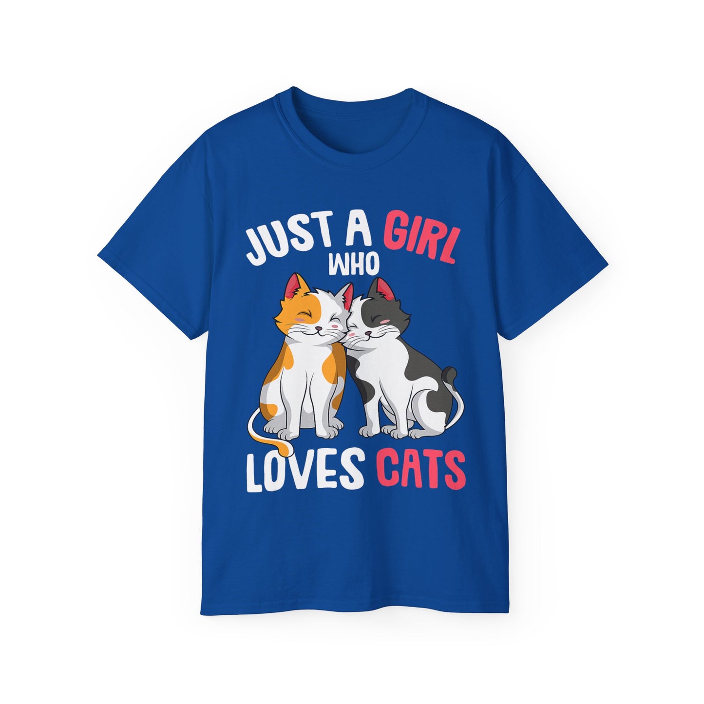 Cute Cat Girls Unisex Tee, Perfect for Cat Lovers, Gift for Her, Birthday Shirt, Animal Lover Tee