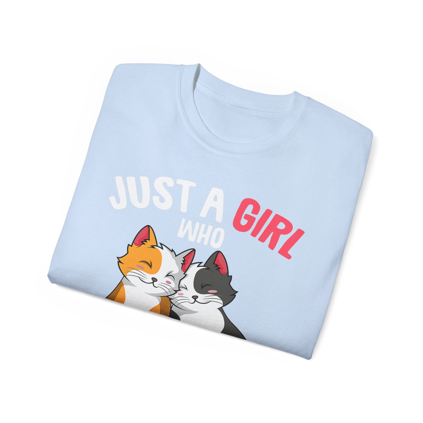 Cute Cat Girls Unisex Tee, Perfect for Cat Lovers, Gift for Her, Birthday Shirt, Animal Lover Tee