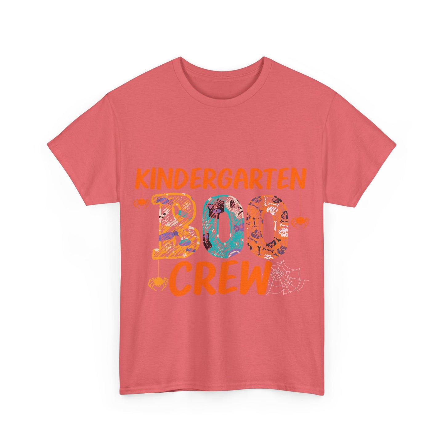 Kindergarten Boo Crew Tee, Unisex Cotton T-Shirt for Teachers, Class Parties, Halloween Costume, Fun School Spirit Wear, Gift for Kids
