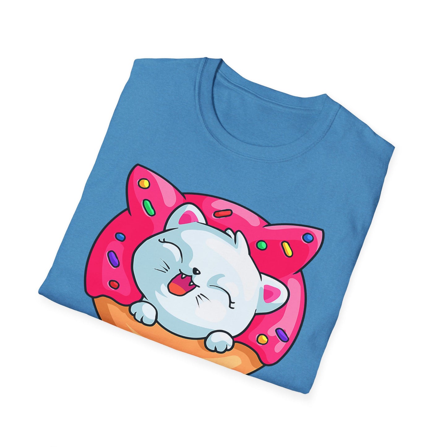 Cute Cat with Donut Unisex T-Shirt, Adorable Pet Lover Gift, Fun Summer Wear, Trendy Graphic Tee, Perfect for Birthdays, Casual Days, [...]