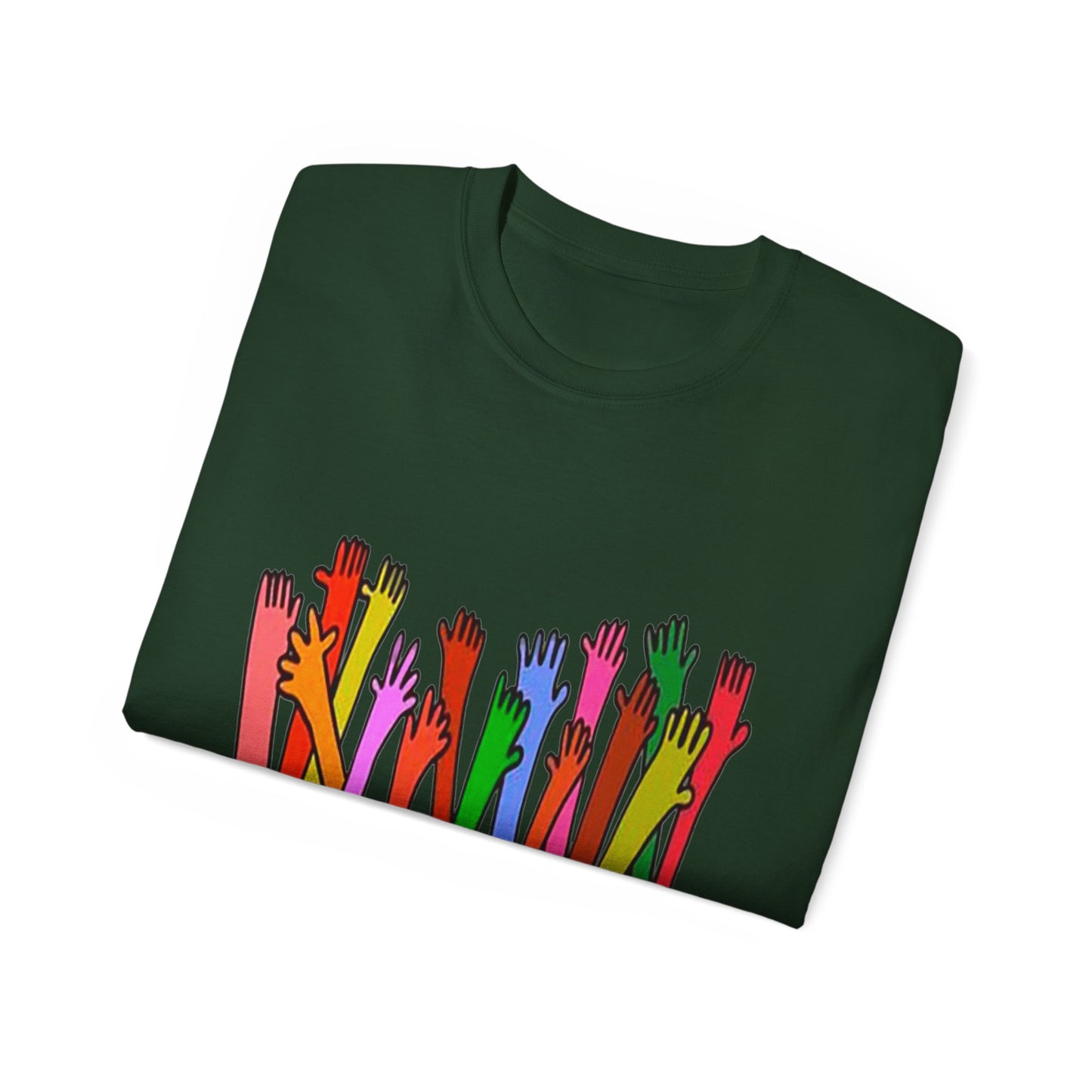 Inclusive Vibes Tee, Everyone is Welcome Here T-Shirt, Unity Tee, Proud Ally Shirt, Colorful Art Tee, Comfortable Cotton T-Shirt