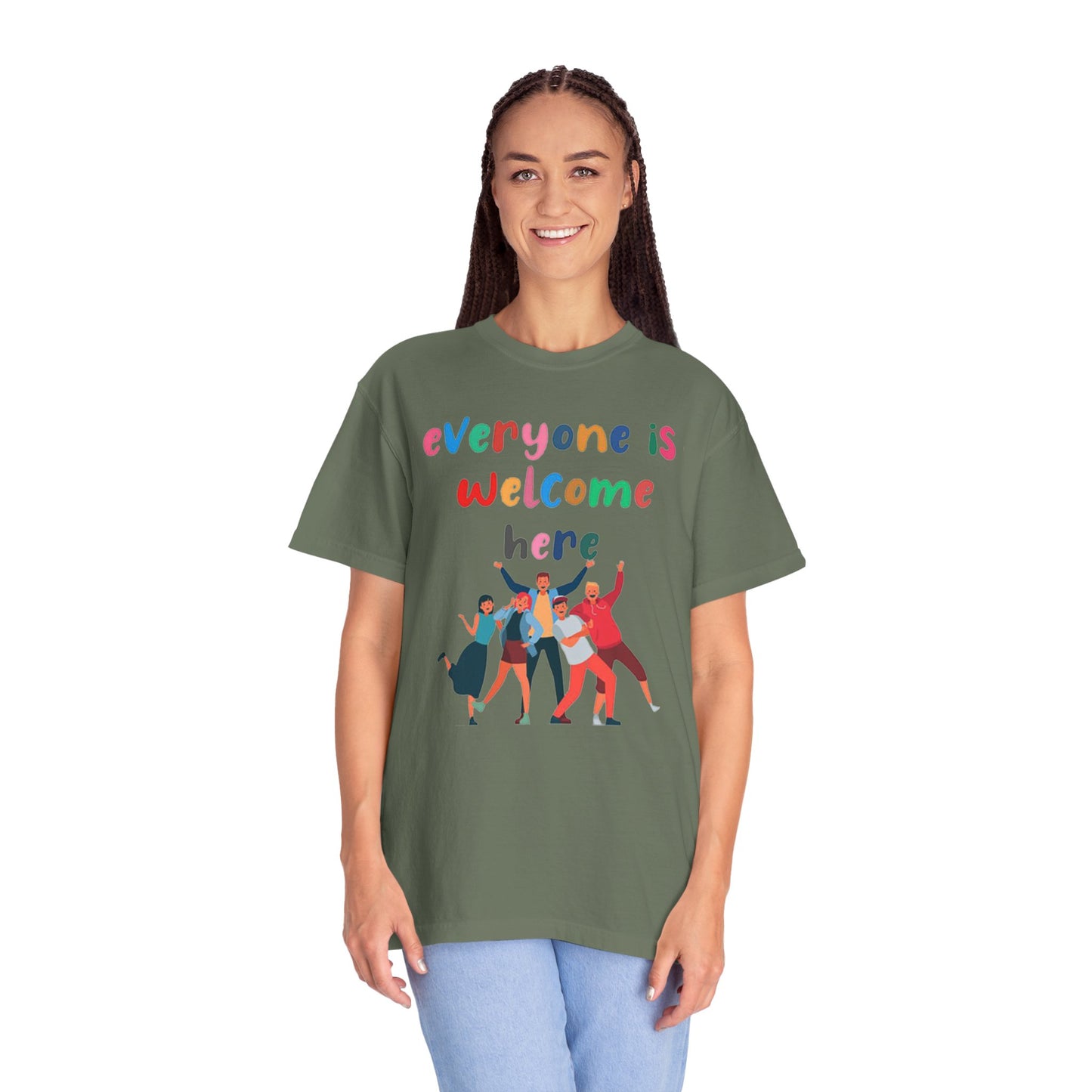 Inclusive Welcoming T-Shirt, Unisex Graphic Tee, Rainbow Pride Shirt, LGBTQ+ Apparel, Equality Fashion, Casual Summer Top