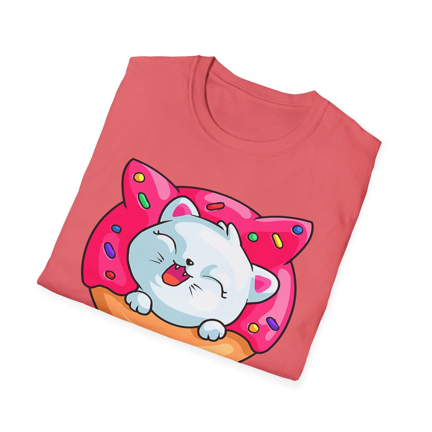 Cute Cat with Donut Unisex T-Shirt, Adorable Pet Lover Gift, Fun Summer Wear, Trendy Graphic Tee, Perfect for Birthdays, Casual Days, [...]