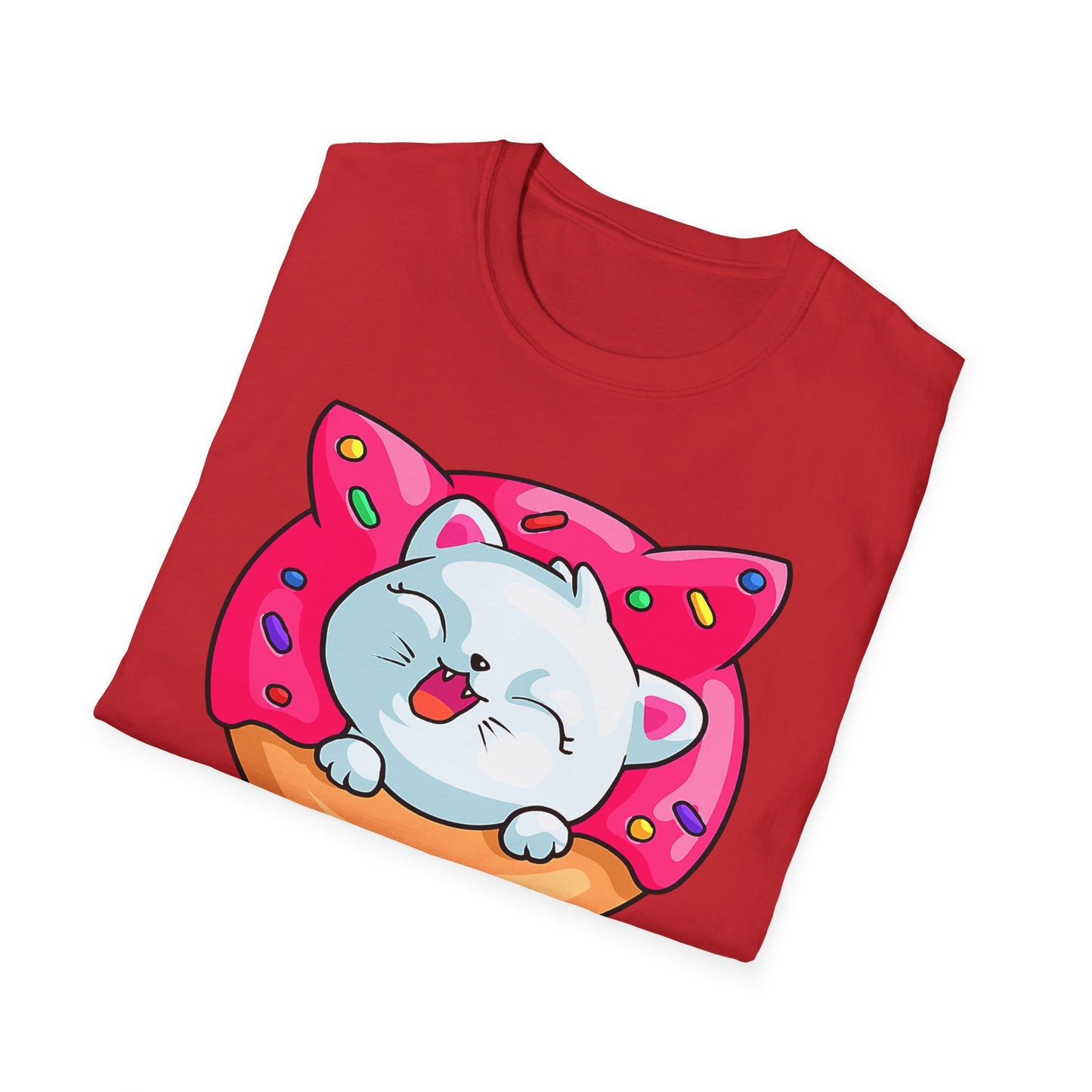 Cute Cat with Donut Unisex T-Shirt, Adorable Pet Lover Gift, Fun Summer Wear, Trendy Graphic Tee, Perfect for Birthdays, Casual Days, [...]
