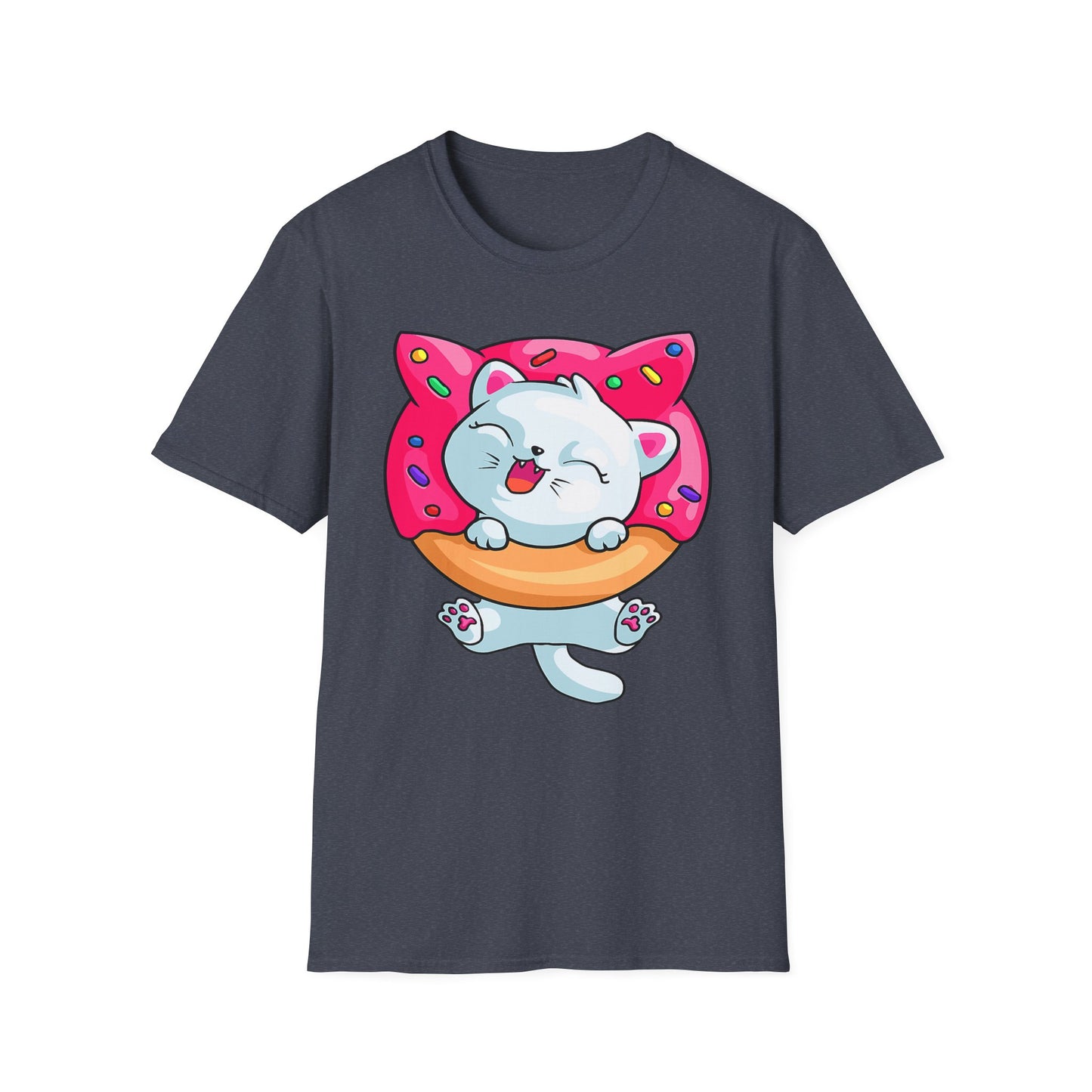 Cute Cat with Donut Unisex T-Shirt, Adorable Pet Lover Gift, Fun Summer Wear, Trendy Graphic Tee, Perfect for Birthdays, Casual Days, [...]