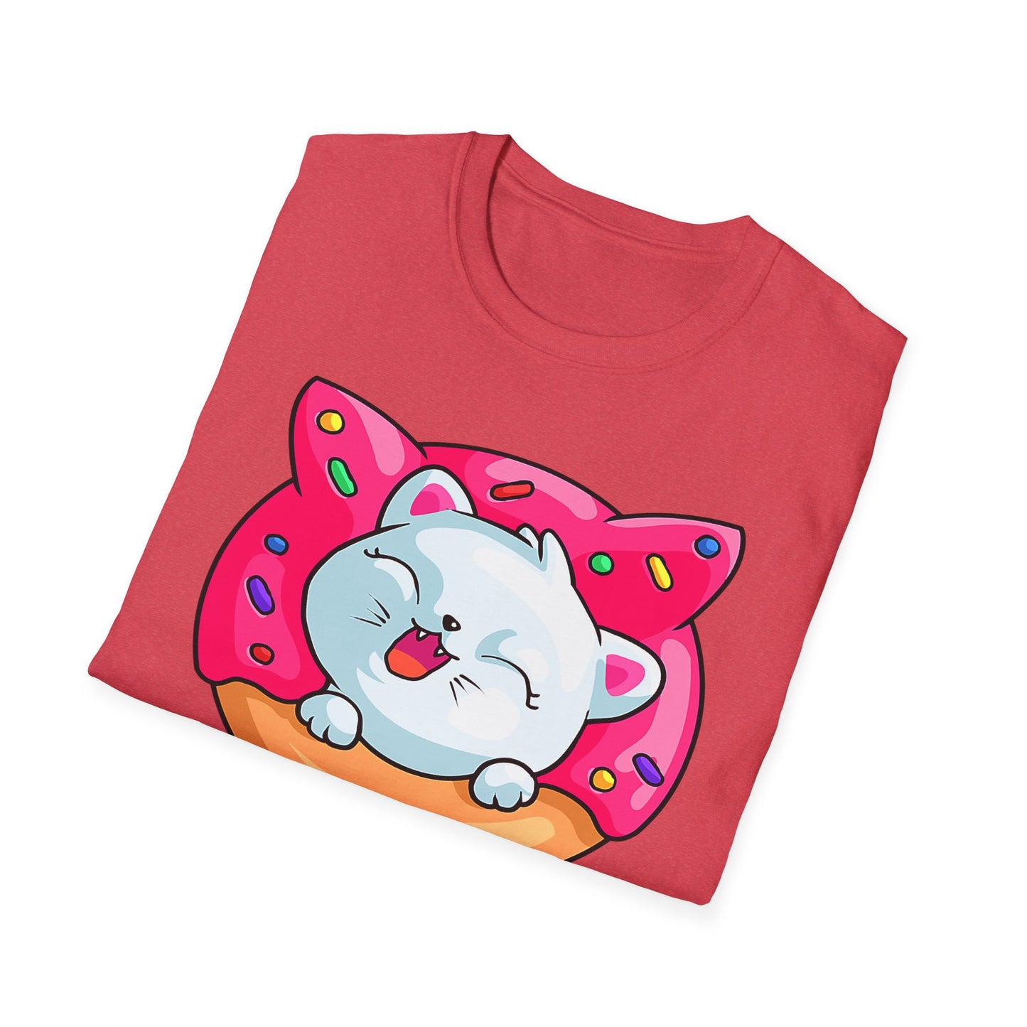 Cute Cat with Donut Unisex T-Shirt, Adorable Pet Lover Gift, Fun Summer Wear, Trendy Graphic Tee, Perfect for Birthdays, Casual Days, [...]