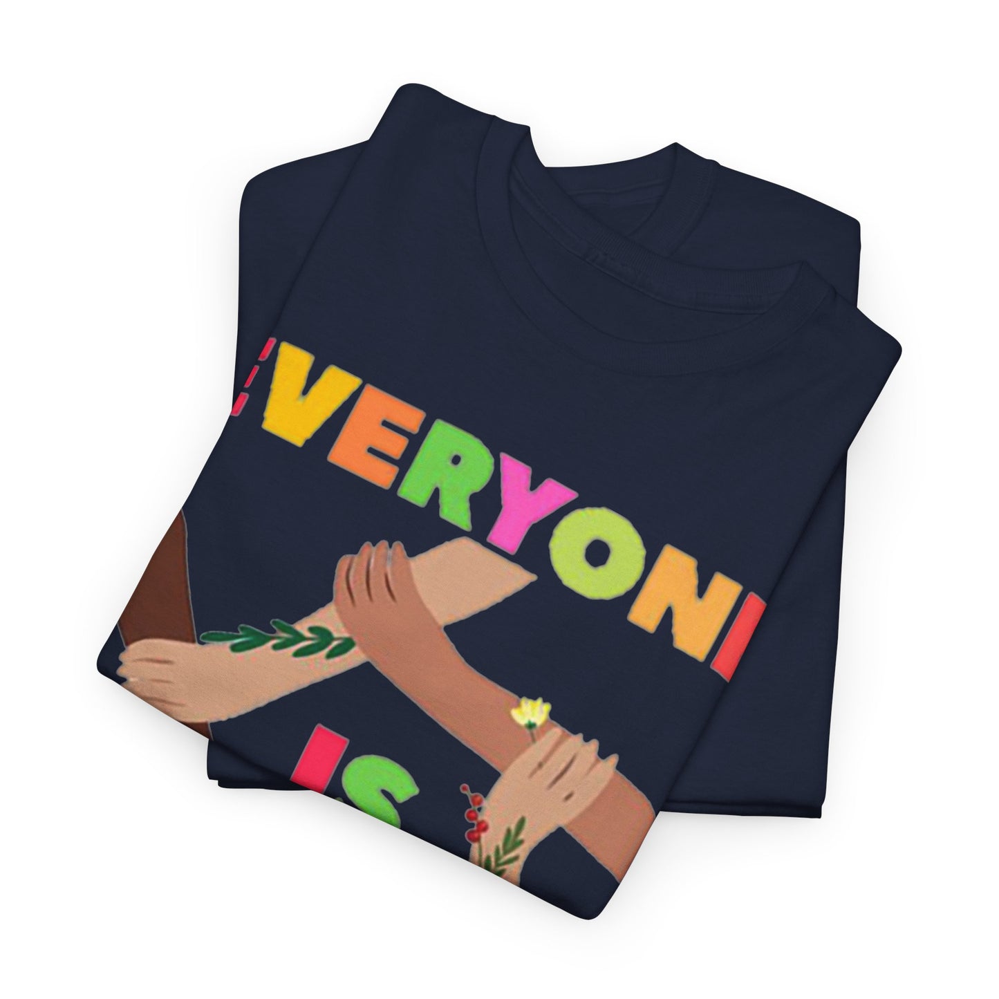 Inclusive Message Unisex Heavy Cotton Tee, Equality Shirt, Diversity Tee, Gift for Friends, Community Wear, Pride Apparel